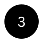 circulo preto com numero 3